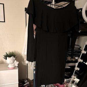 Elegant Black Off-Shoulder Dress
